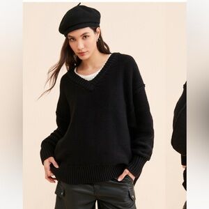 Free People Alli V-Neck Sweater Size XS NWT